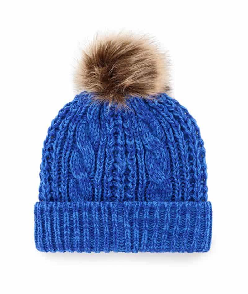 New York Rangers Women's 47 Brand Blue Meeko Cuff Knit Hat - Image 2