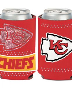 Kansas City Chiefs 12 oz Red Bling Can Cooler Holder