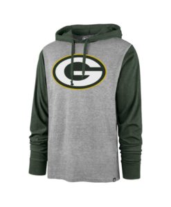 Green Bay Packers Men's 47 Brand Slate Gray Club Pullover Hoodie