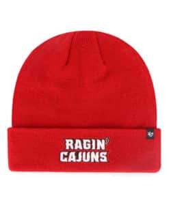 Louisiana Ragin Cajuns 47 Brand Red Raised Cuff Knit Beanie Hat