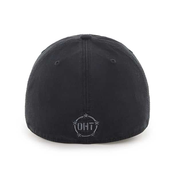 Operation Hat Trick 47 Brand USA Flag Black Franchise Fitted Hat - Image 2