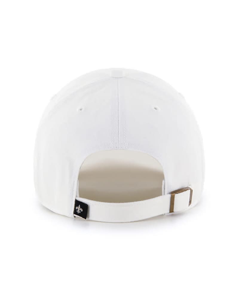 New Orleans Saints 47 Brand Arch White Clean Up Adjustable Hat - Image 2