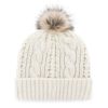 Baltimore Ravens Women's 47 Brand White Cream Meeko Cuff Knit Hat - Image 2