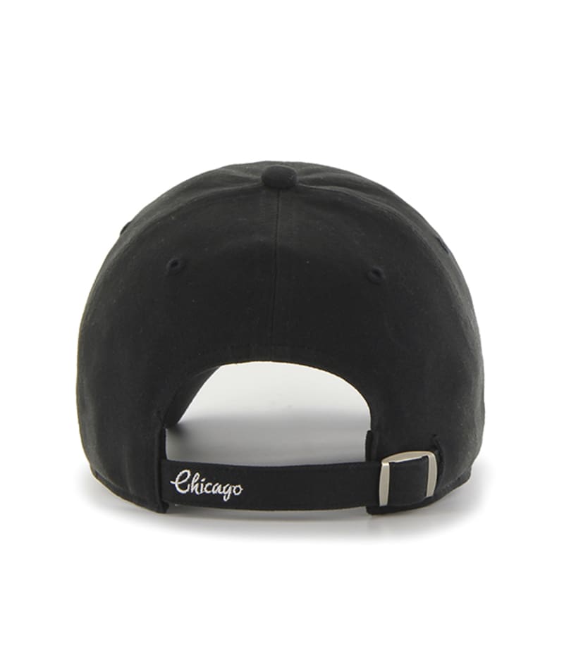 Chicago Blackhawks Women's 47 Brand Sparkle Black Clean Up Adjustable Hat - Image 2