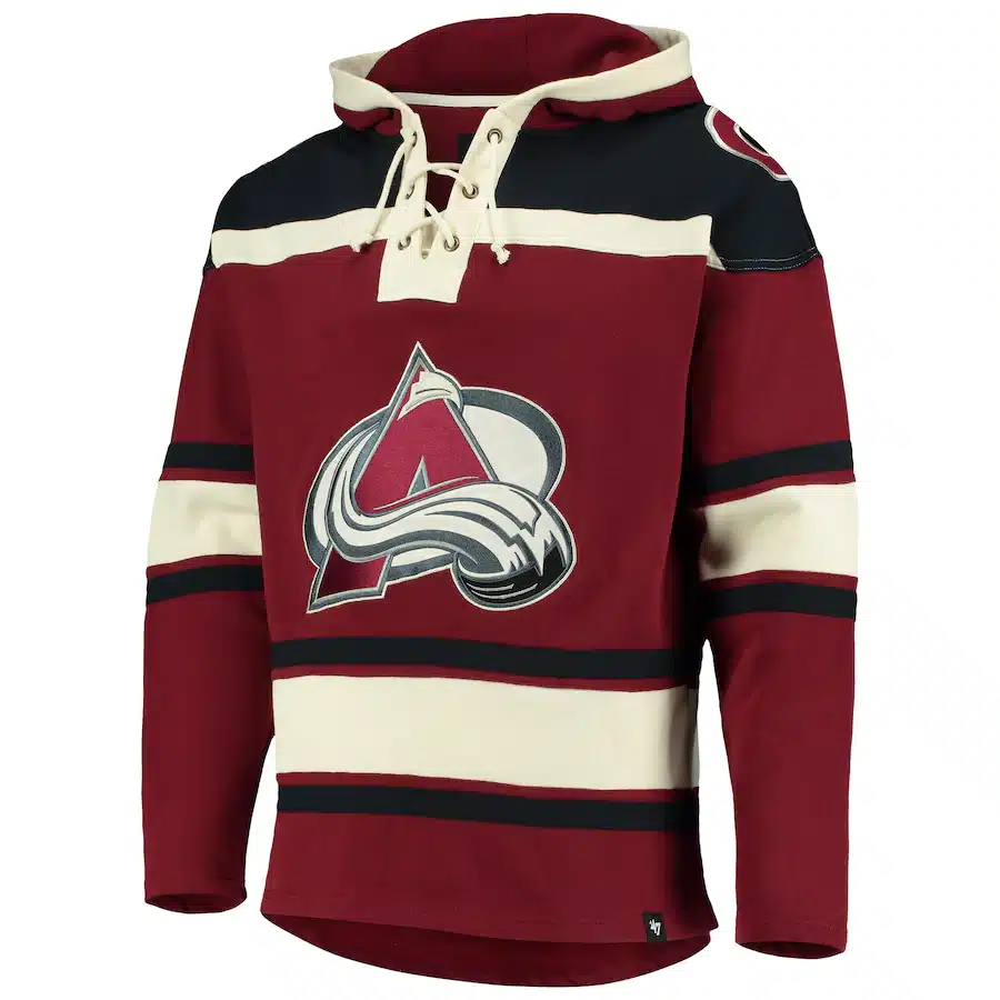 Colorado Avalanche Men's 47 Brand Cardinal Pullover Jersey Hoodie - Image 3