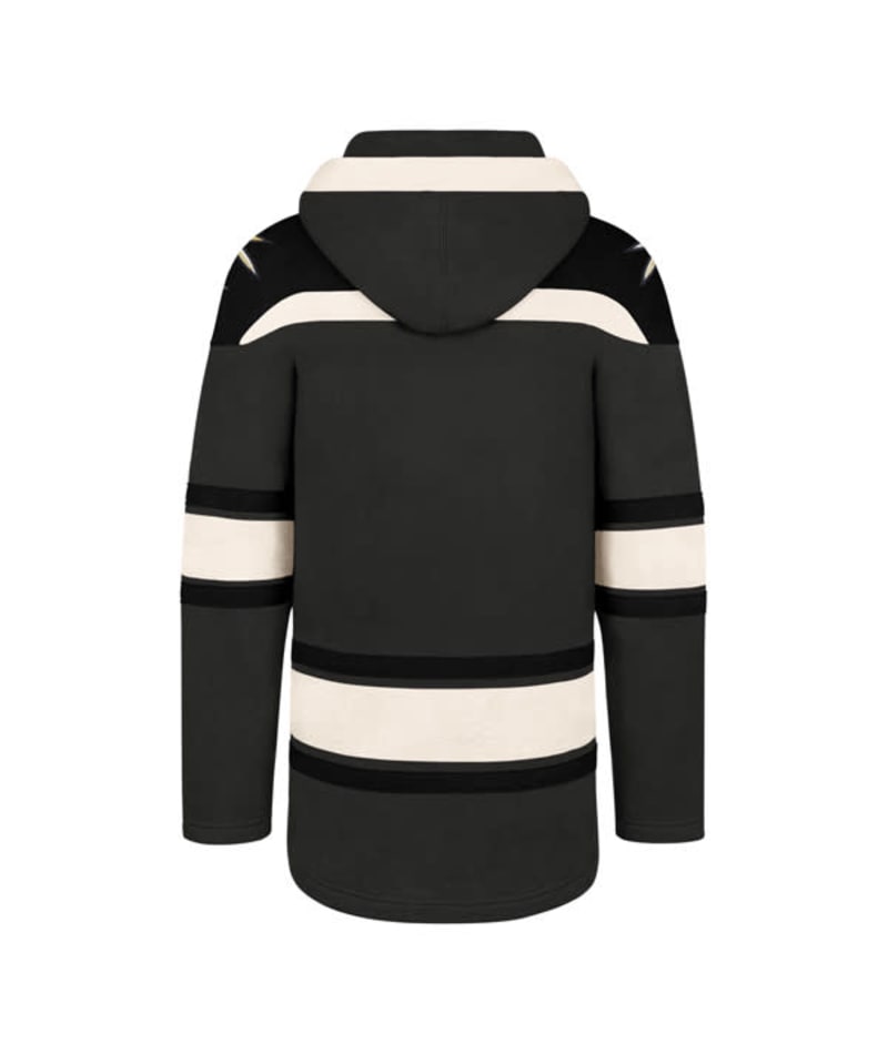 Vegas Golden Knights Men's 47 Brand Charcoal Pullover Jersey Hoodie - Image 2