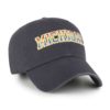 Michigan Wolverines 47 Brand Pride Vintage Navy Clean Up Adjustable Hat - Image 3