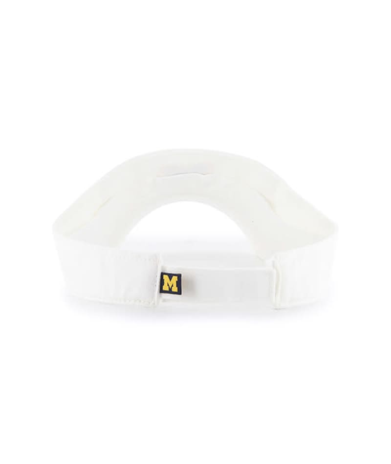 Michigan Wolverines 47 Brand White Clean Up Adjustable Visor - Image 2