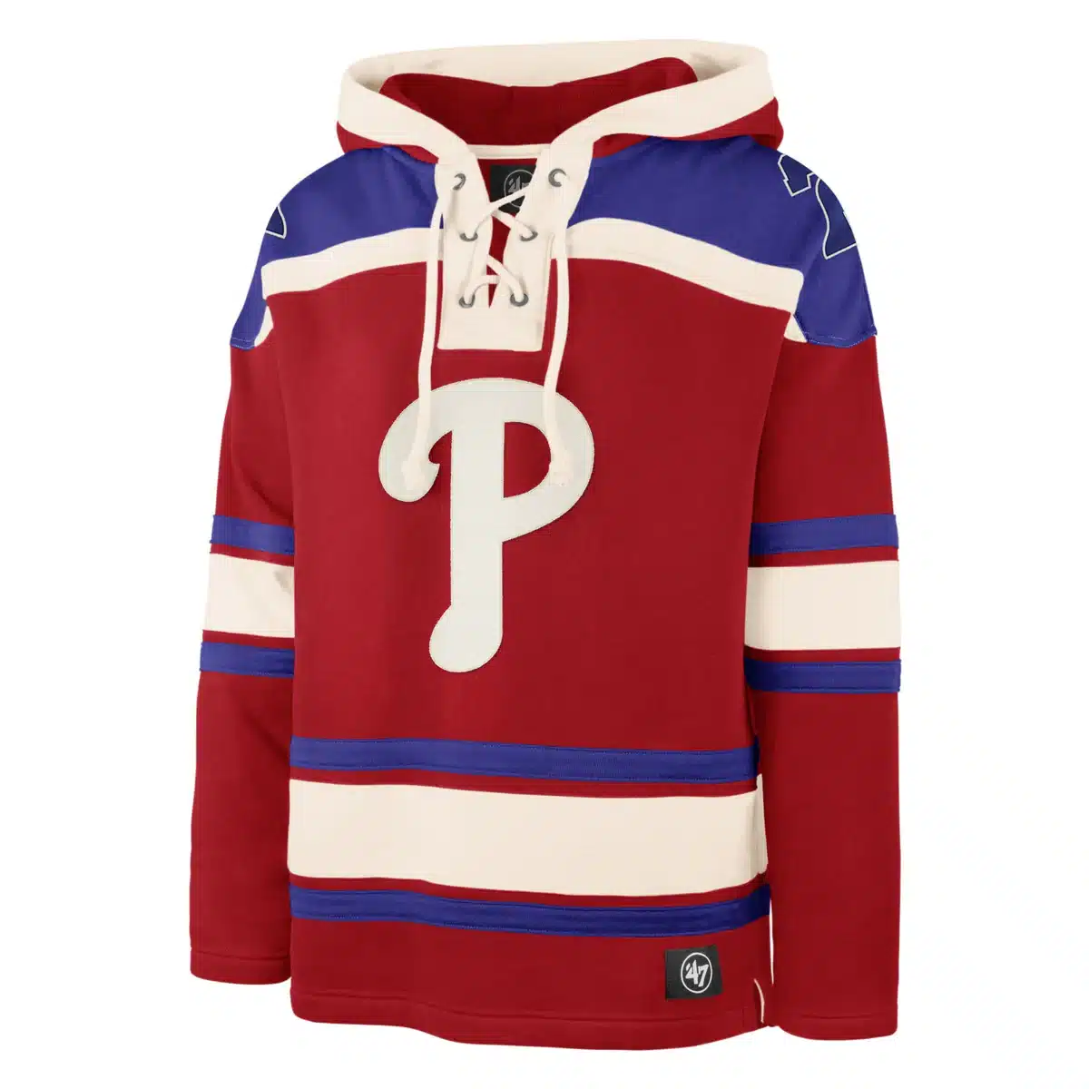 Philadelphia Phillies Men's 47 Brand Red Pullover Jersey Hoodie