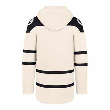 Chicago Cubs Men's 47 Brand Vintage Cream Pullover Jersey Hoodie - Image 2