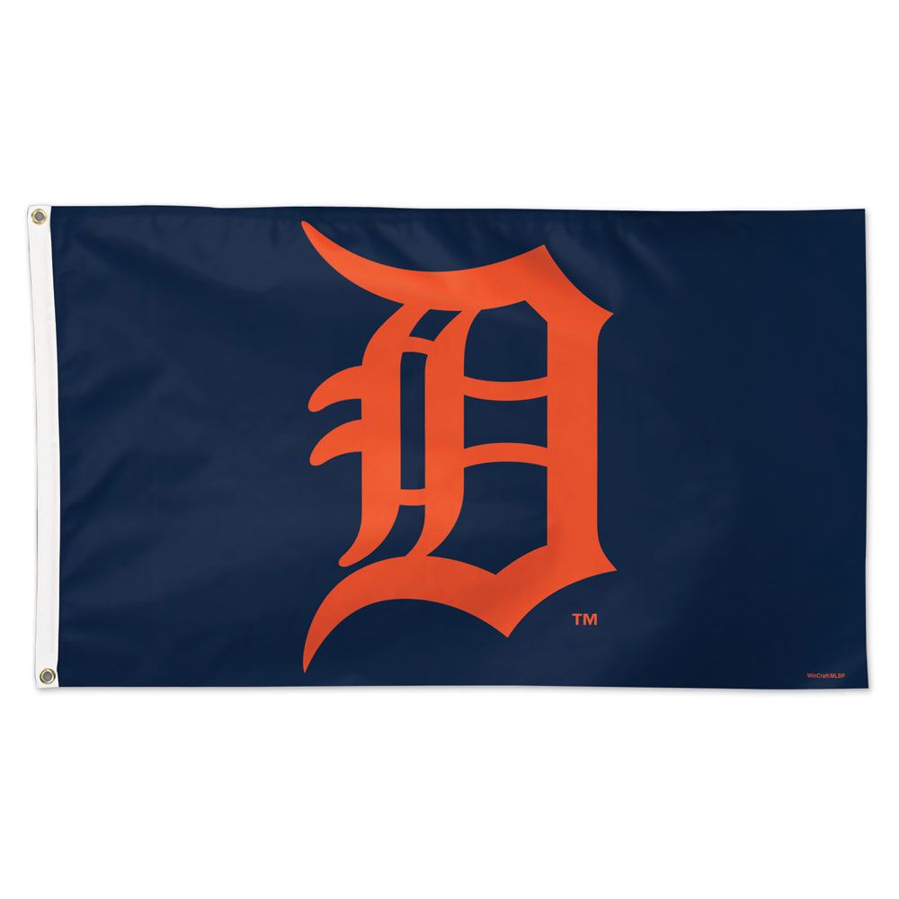 Detroit Tigers 3' x 5' Road Navy Orange Deluxe Flag