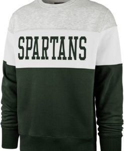 Michigan State Spartans Men's 47 Brand Dark Green Crew Long Sleeve Pullover