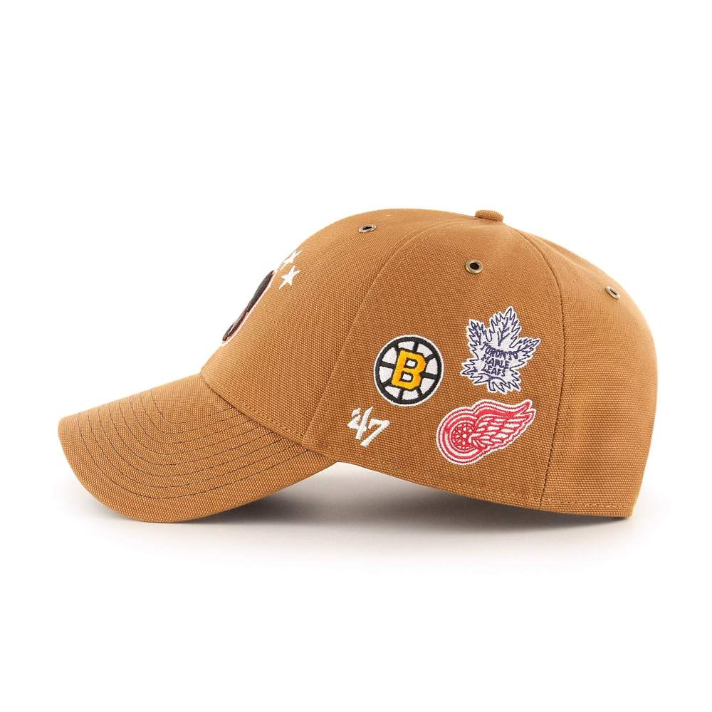 Original Six Carhartt 47 Brand Brown MVP Snapback Adjustable Hat - Image 4