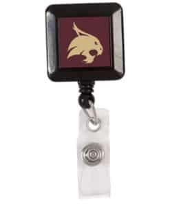 Texas State Bobcats Maroon Retractable Badge Holder