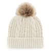 New York Mets Women’s 47 Brand White Cream Meeko Cuff Knit Hat - Image 2