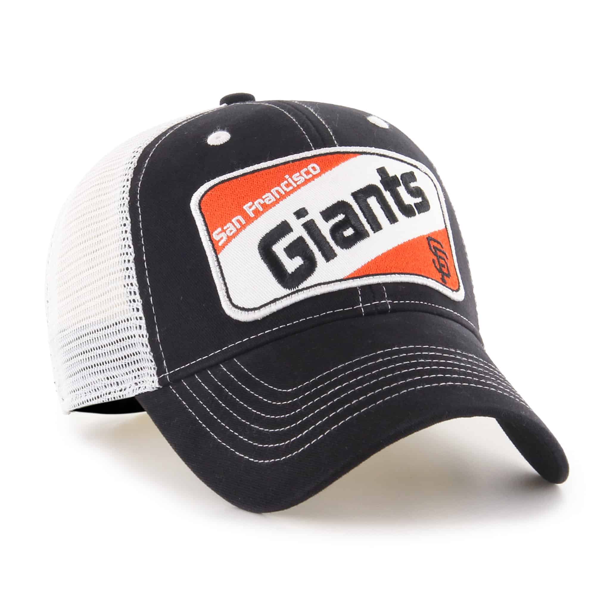 San Francisco Giants KIDS 47 Brand Black Woodlawn MVP Adjustable Hat - Image 3
