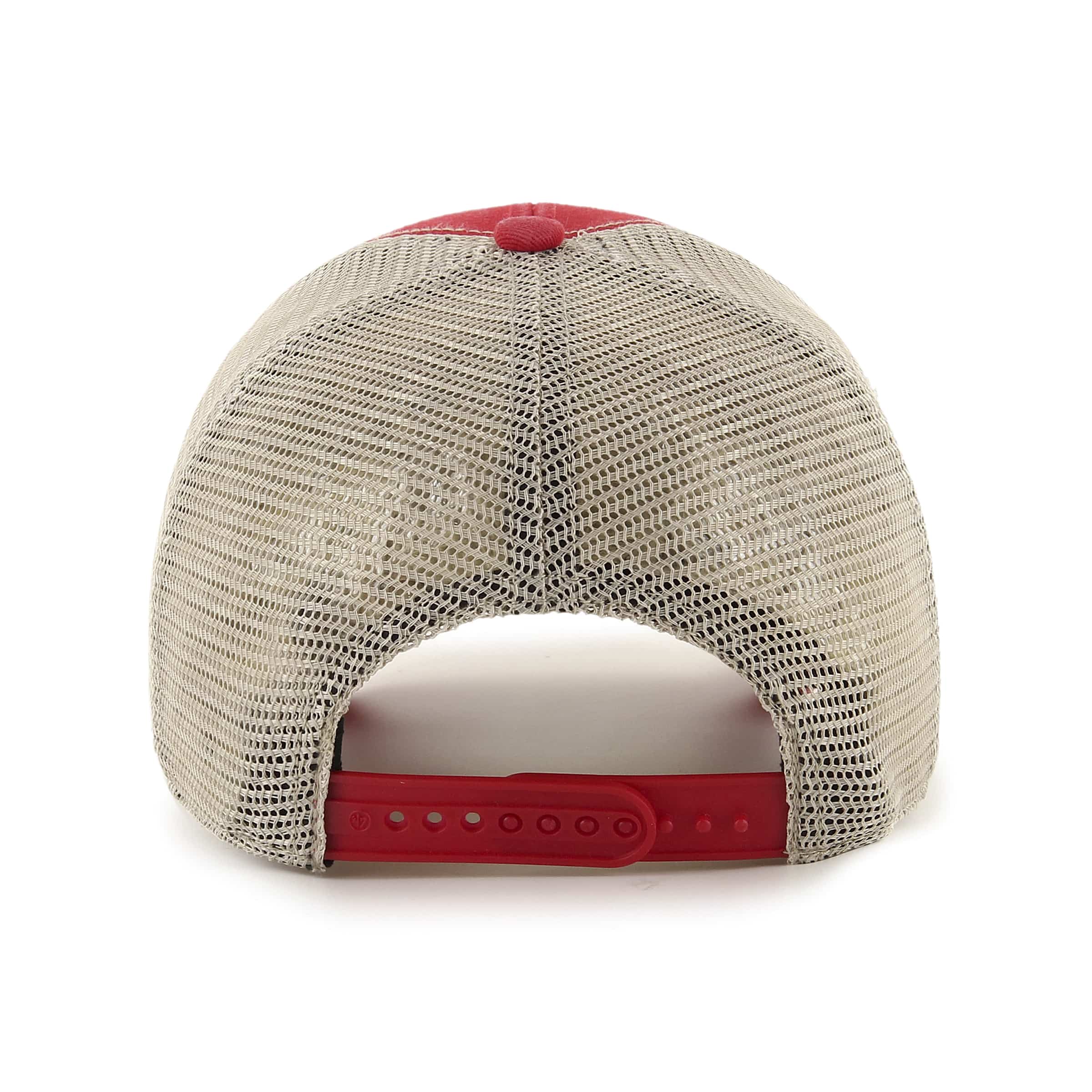 San Francisco 49ers 47 Brand Red Khaki Mesh MVP Snapback Hat - Image 2