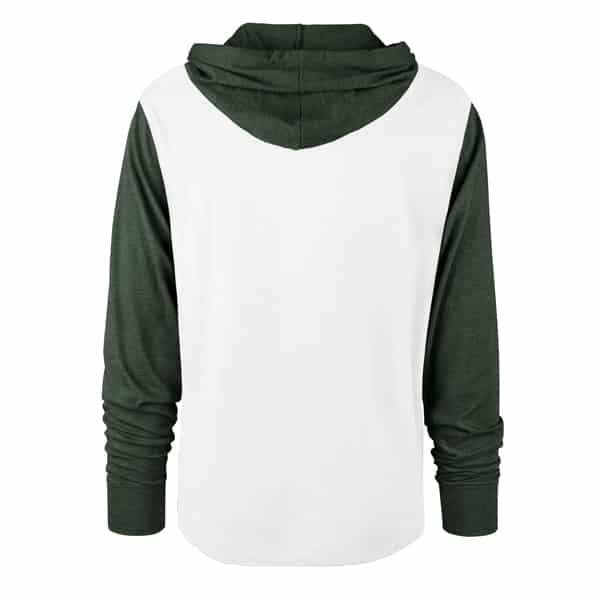 Michigan State Spartans Men's 47 Brand White Hoodie Pullover Long Sleeve Tee - Image 2