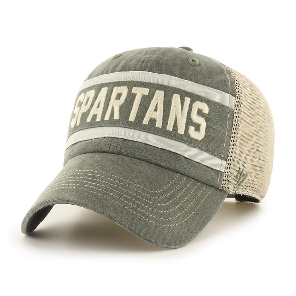 Michigan State Spartans 47 Brand Bottle Green Juncture Clean Up Snapback Hat - Image 2