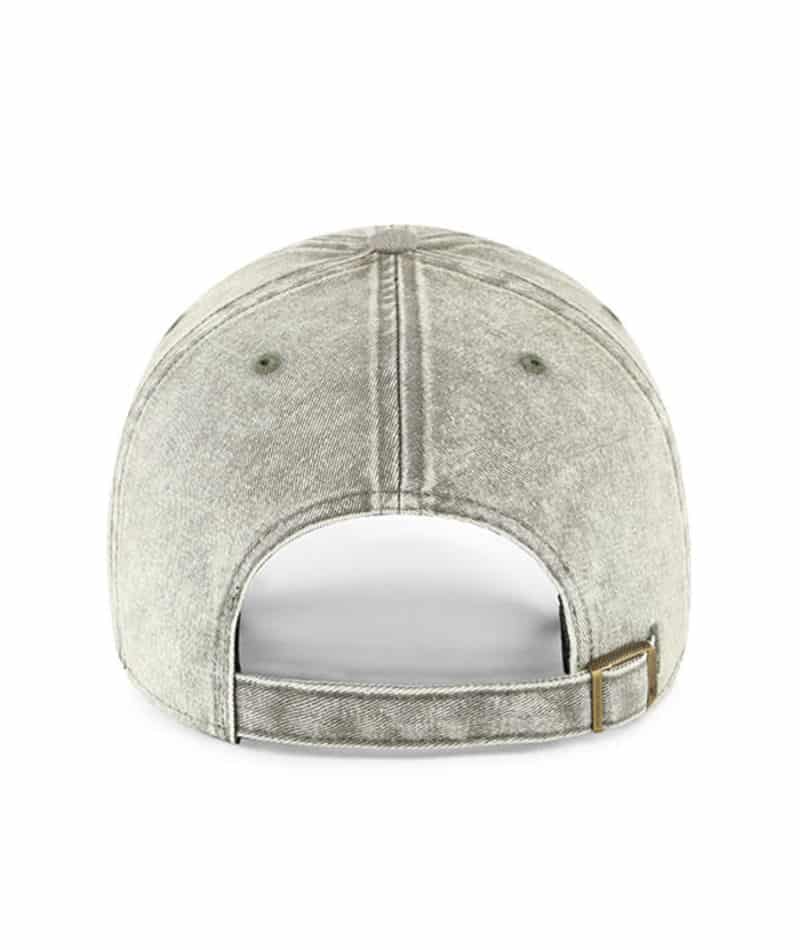 Operation Hat Trick 47 Brand Vintage Gray Clean Up Adjustable USA Flag Hat - Image 2