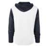 Michigan Wolverines Men's 47 Brand White Club Hoodie Pullover Long Sleeve Tee - Image 2