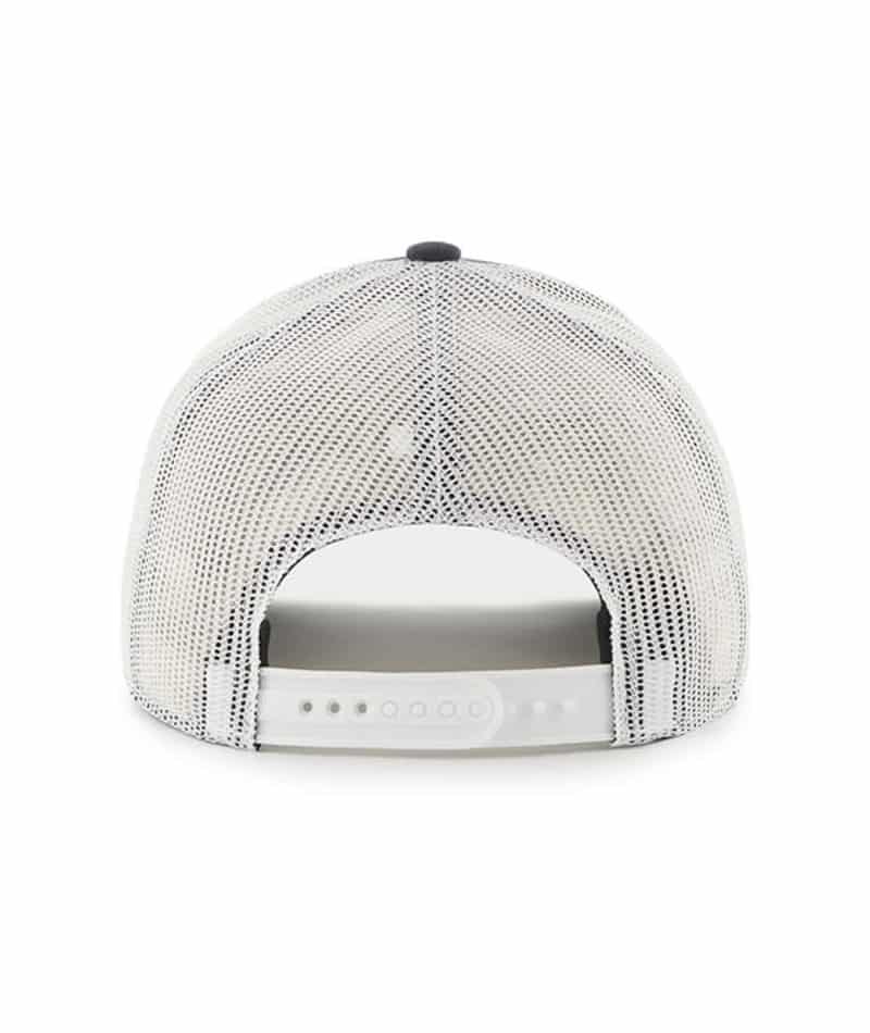 New York Yankees 47 Brand Trucker Navy White Mesh Snapback Hat - Image 2
