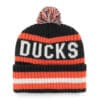 Anaheim Ducks 47 Brand Black Bering Cuff Knit Hat - Image 2