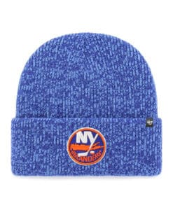 New York Islanders 47 Brand Blue Brain Freeze Cuff Knit Beanie Hat