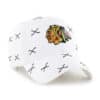 Chicago Blackhawks 47 Brand White Confetti Clean Up Adjustable Hat - Image 3