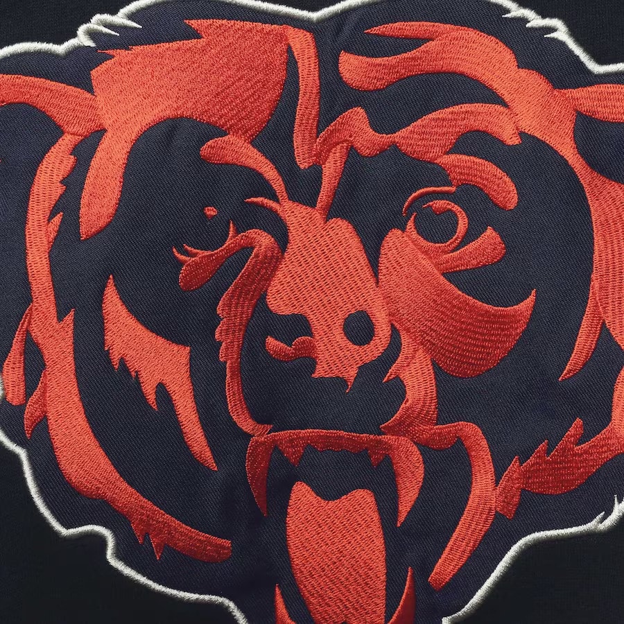 Chicago Bears Men's 47 Brand Classic Navy Pullover Jersey Hoodie - Image 4