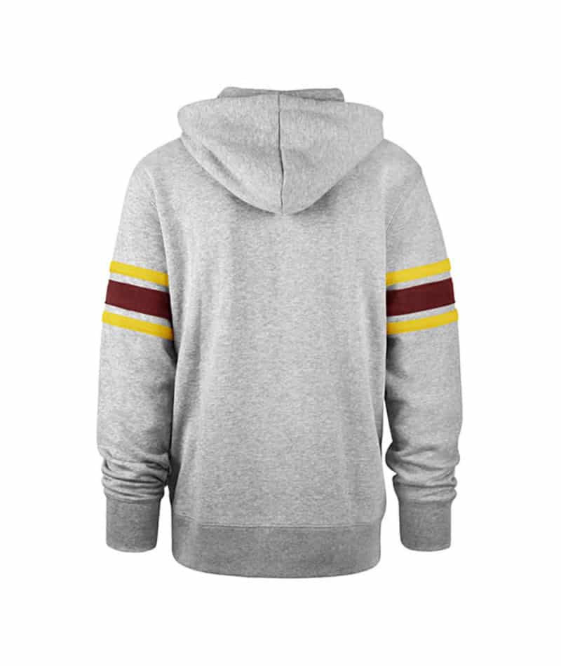 Washington Commanders Classic 47 Brand Men's Slate Gray Pullover Hoodie - Image 2