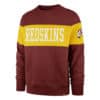 Washington Football Classic Men's 47 Brand Cardinal Crew Long Sleeve Shirt