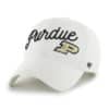 Purdue Boilermakers Women's 47 Brand Millie White Clean Up Adjustable Hat - Image 3