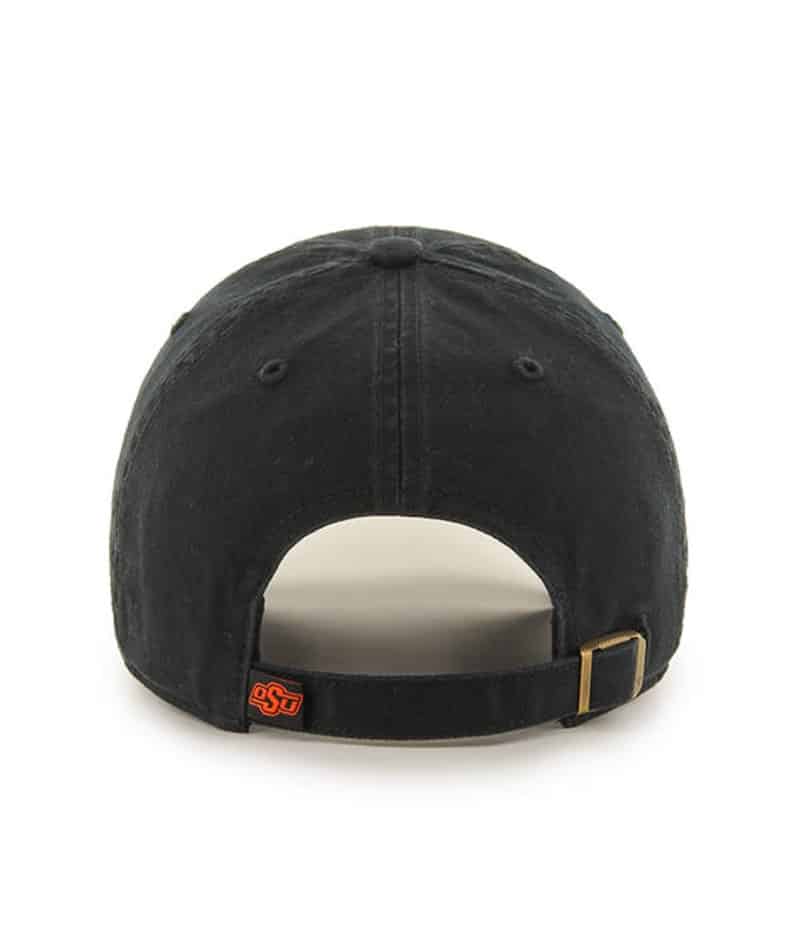 Oklahoma State Cowboys 47 Brand Black Clean Up Adjustable Hat - Image 2