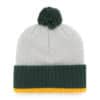 Green Bay Packers 47 Brand Crisp Gray Cuff Knit Hat - Image 2