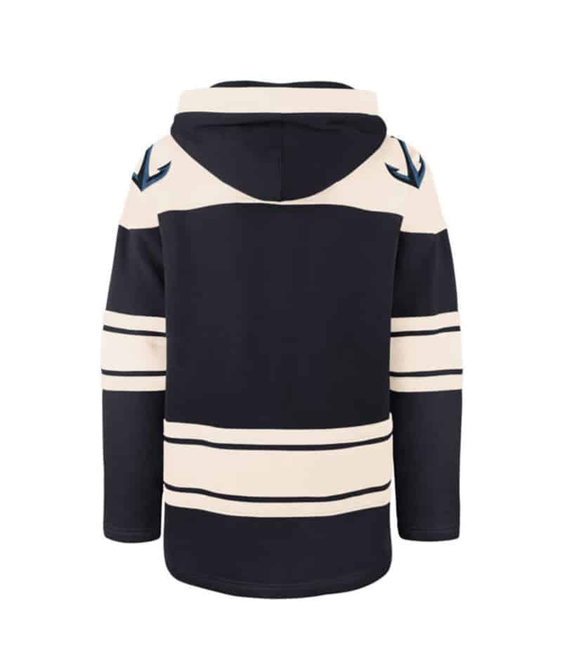 Seattle Kraken Men's 47 Brand Navy Pullover Jersey Hoodie - Image 2