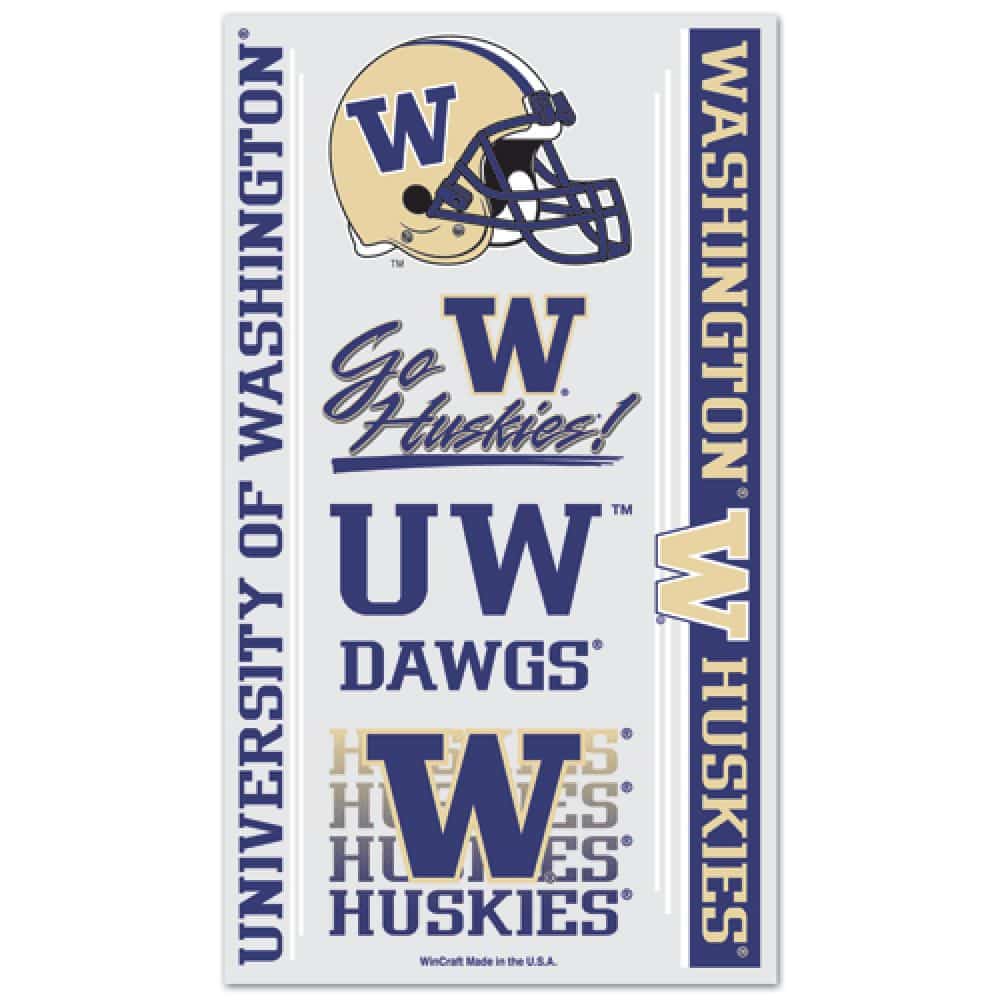 Washington Huskies Temporary Tattoos