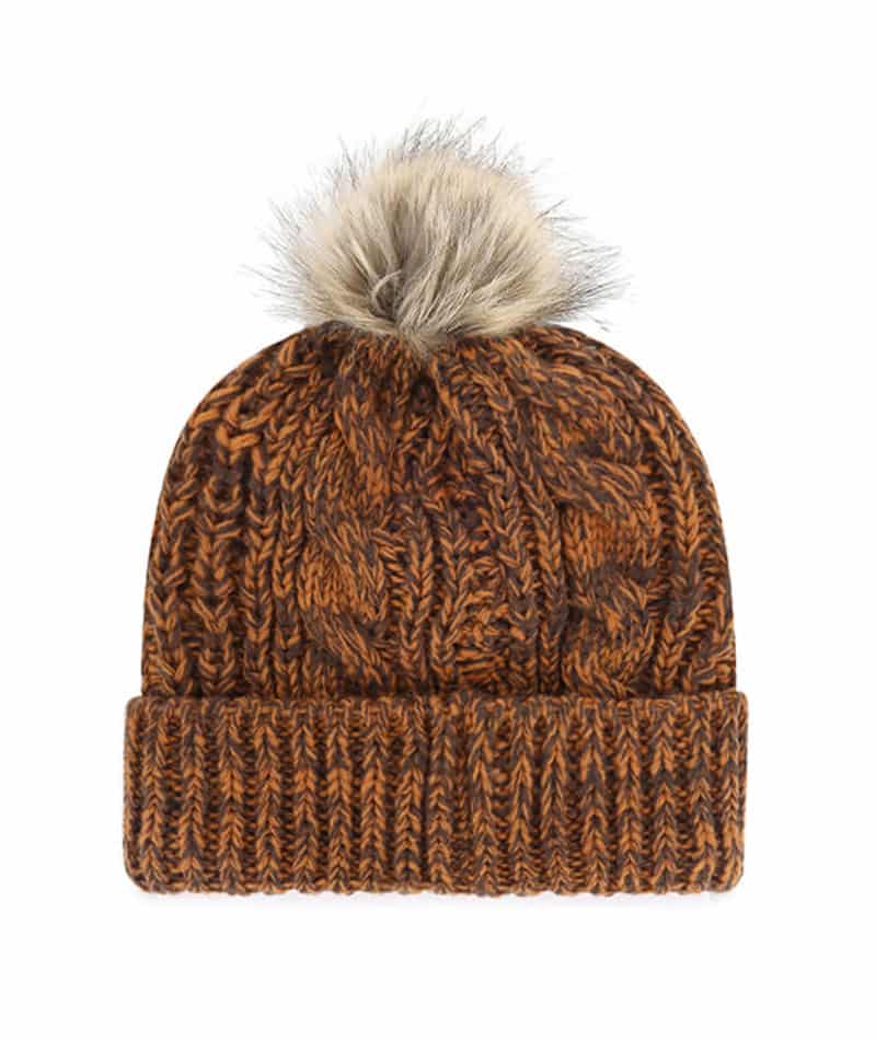 Cleveland Browns Women's 47 Brand Classic Brown Meeko Cuff Knit Hat - Image 2