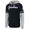 New York Yankees Men's 47 Brand Fall Navy Shortstop Pullover Hoodie - Image 2