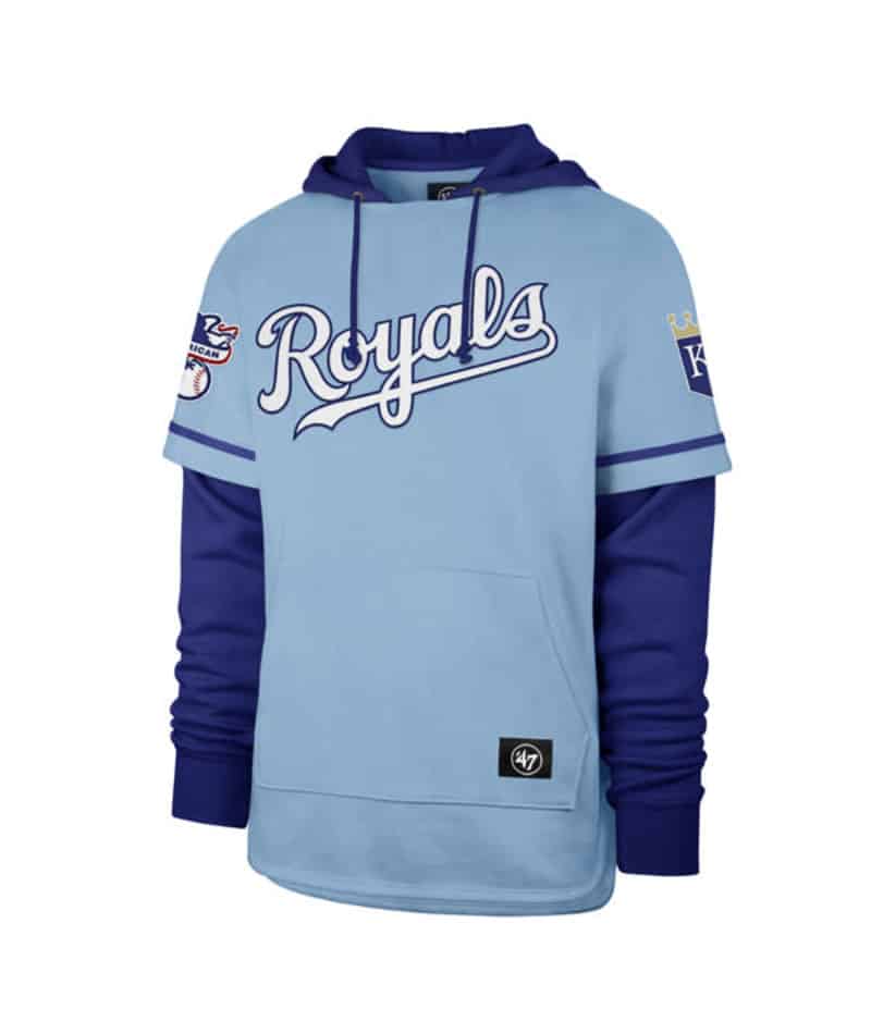 Kansas City Royals Men's 47 Brand Carolina Shortstop Pullover Hoodie