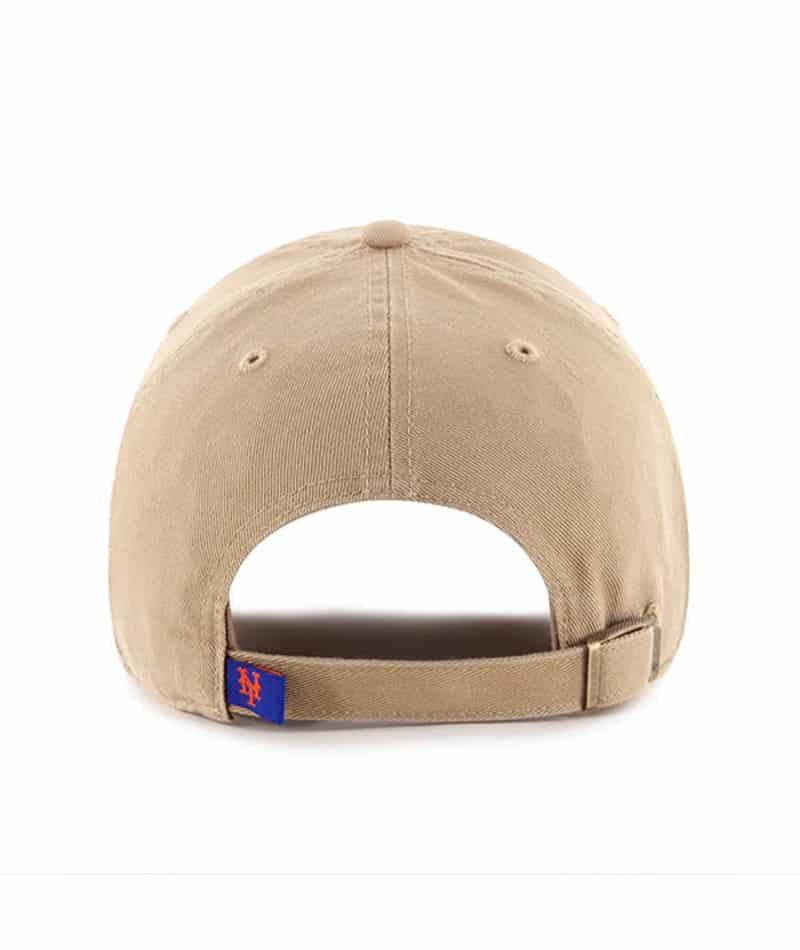 New York Mets 47 Brand Khaki Clean Up Adjustable Hat - Image 2
