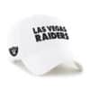 Las Vegas Raiders 47 Brand Script White Clean Up Adjustable Hat