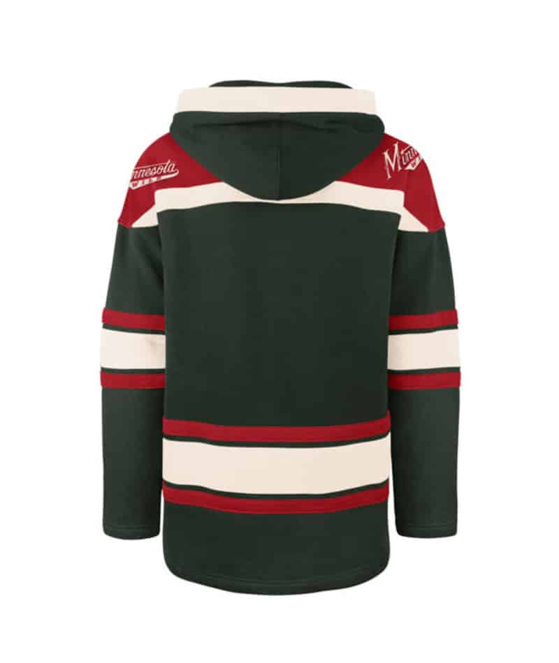 Minnesota Wild Men's 47 Brand Vintage Dark Green Pullover Jersey Hoodie - Image 2