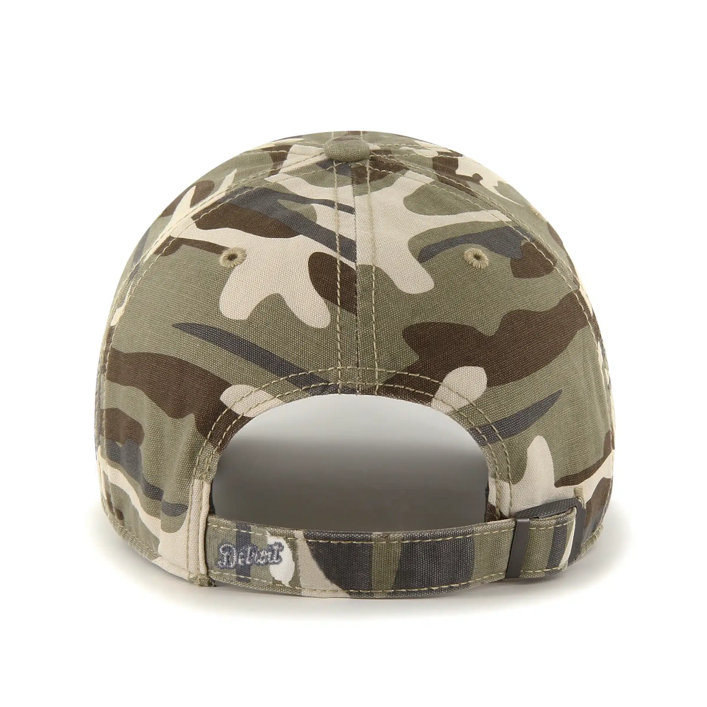 Detroit Tigers 47 Brand Tarpoon Faded Camo Clean Up Adjustable Hat - Image 2