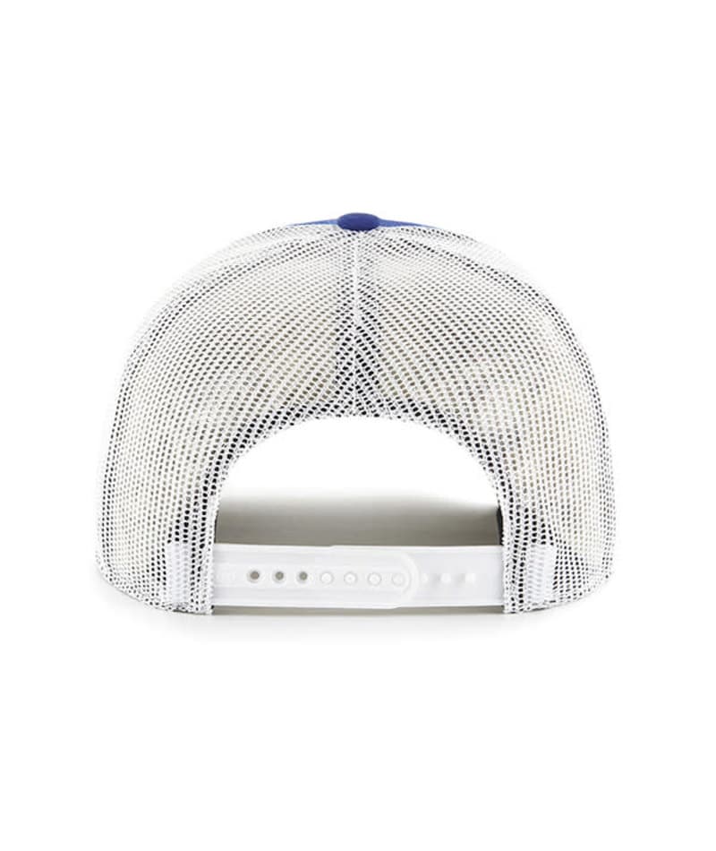 New York Mets 47 Brand Trucker Blue White Mesh Snapback Hat - Image 2