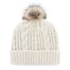 Detroit Tigers Women’s 47 Brand White Cream Meeko Cuff Knit Hat - Image 2