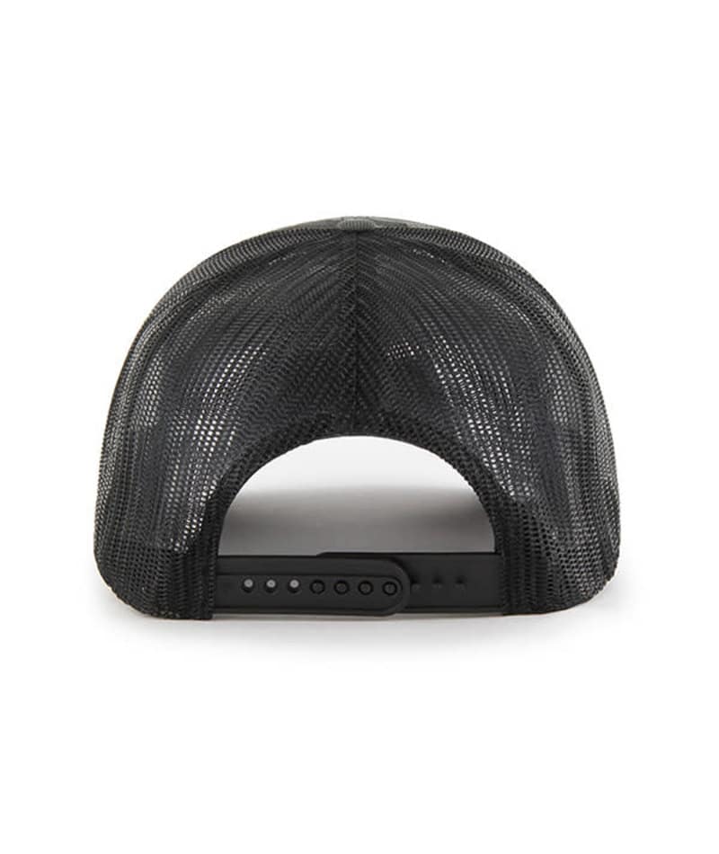 Washington Nationals 47 Brand Charcoal Camo Trucker Black Mesh Snapback Hat - Image 2
