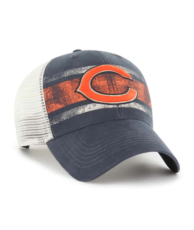 Chicago Bears 47 Brand Interlude Vintage Navy MVP Mesh Snapback Hat - Image 3