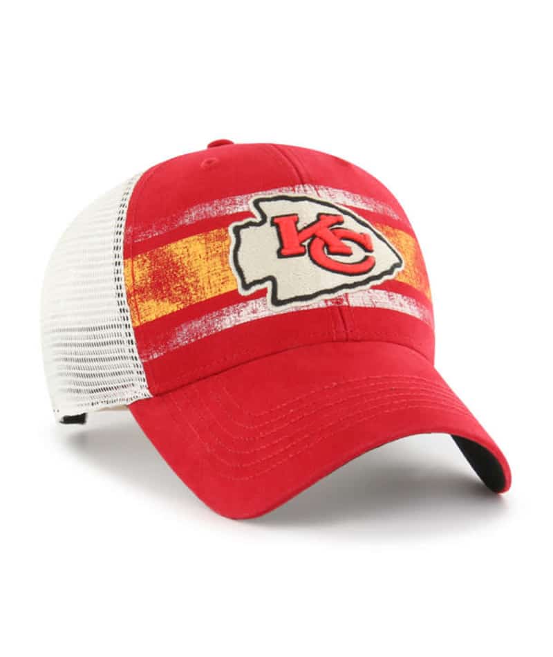 Kansas City Chiefs 47 Brand Interlude Vintage Red MVP Mesh Snapback Hat - Image 3
