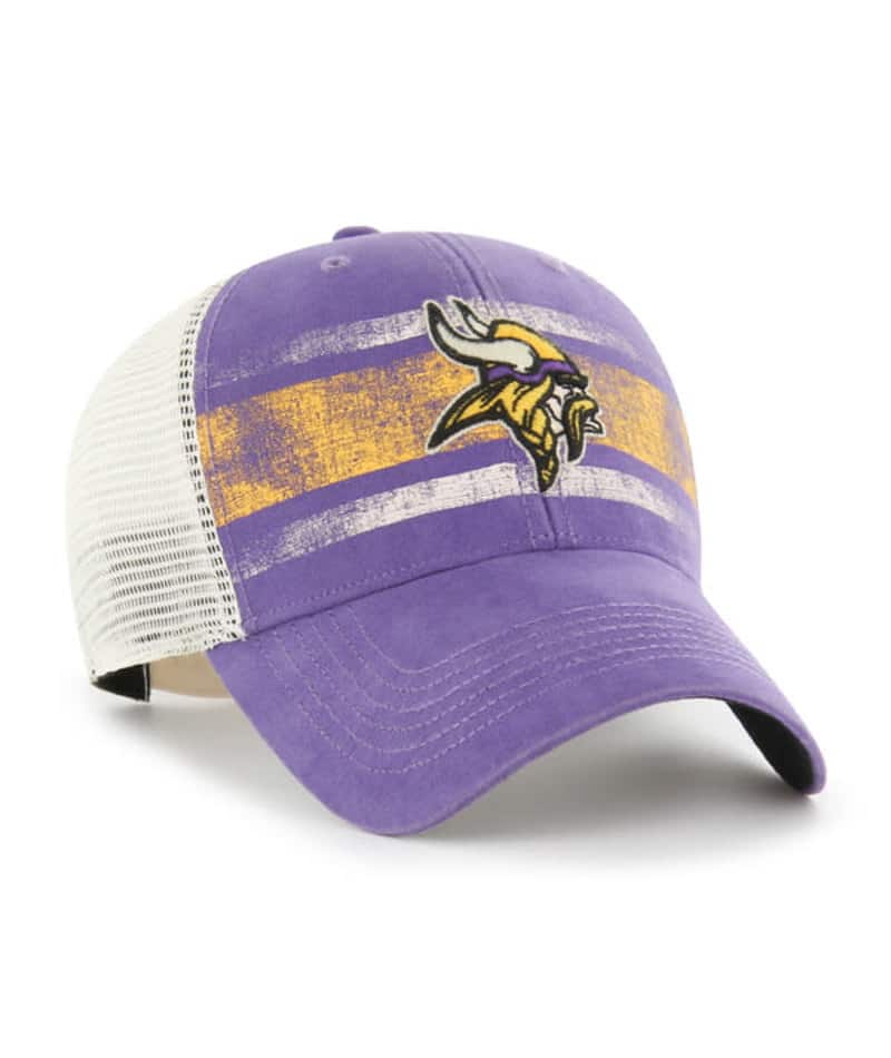 Minnesota Vikings 47 Brand Interlude Vintage Purple MVP Mesh Snapback Hat - Image 3